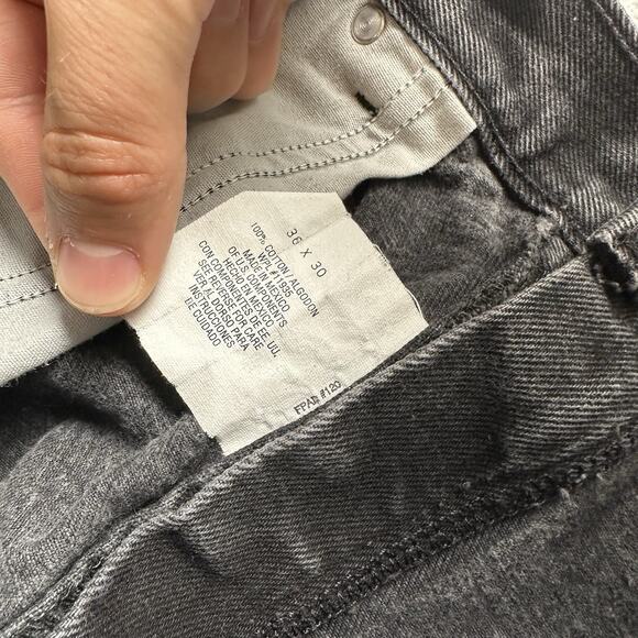 Reworked Y2K Patchwork Jeans 34x30 Grunge Distressed Wide Leg Upcycled - Picture 15 of 16